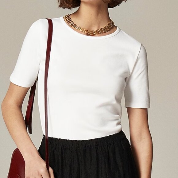 j. Crew New perfect-fit short-sleeve T-shirt Size Small - Picture 1 of 8